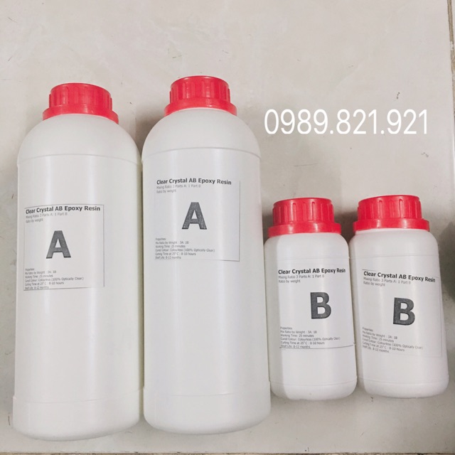 ( LOẠI TỐT ít bọt) KEO  EPOXY RESIN  1KG