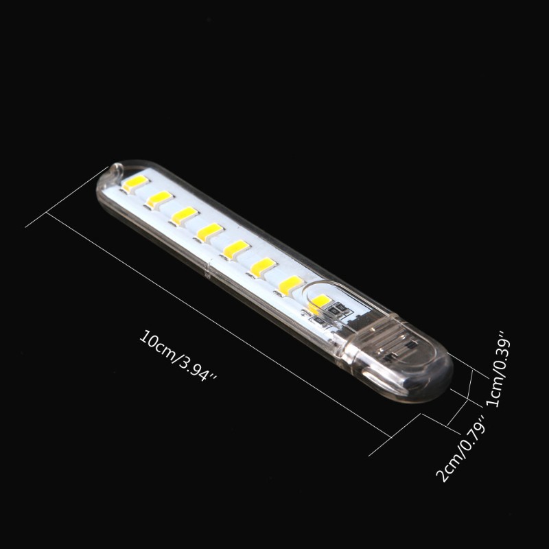 Đèn Led Mini Dc5V 8 Bóng Cổng Usb Cho Máy Tính