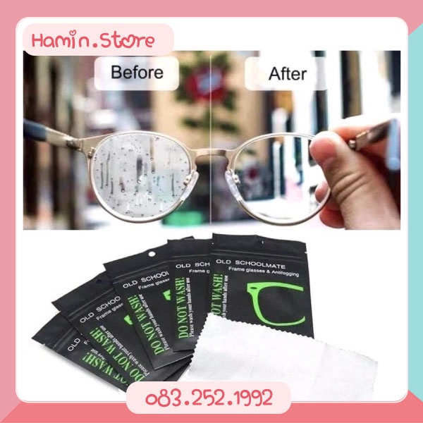 Khăn Nano chống hơi nước, sương mù cho kính mắt, kính ô tô Hamin