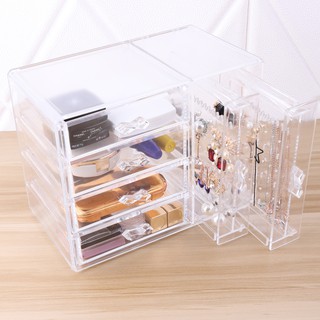 Hộp đựng khuyên tai + mỹ phẩm