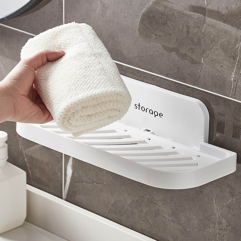 Giá Đỡ Xà Phòng / Gia Vị Gắn Tường Có Thể Gập Lại Tiện Dụng Cho Phòng Tắm / Nhà Bếp