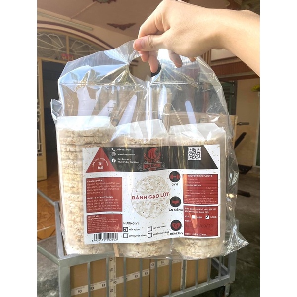 Bánh gạo lứt ăn kiêng KeyGym - Hỗ trợ giảm cân, siết cơ, tập gym, eat clean