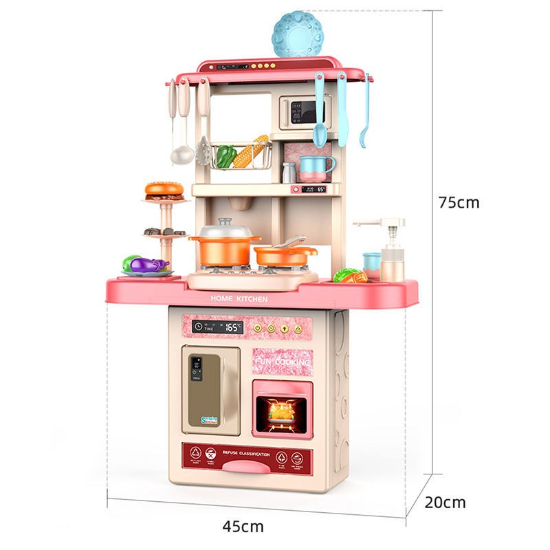 Đồ chơi giáo dục❖Bộ đồ chơi trẻ em Play House Kitchen mô phỏng bé nấu ăn lớn cho trai và gái 3-6 tuổi <