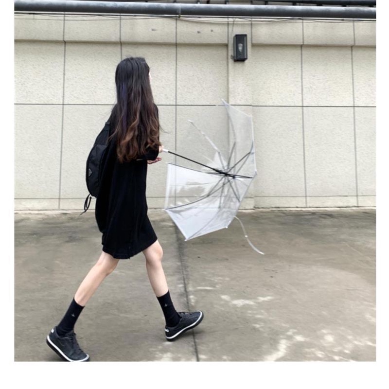 [Spot] Chân Váy Chữ A Dáng Rộng Dài Qua Gối Viền Xếp Nếp Màu Xanh Bạc Hà Đơn Giản Phong Cách Hàn Quốc Thời Trang