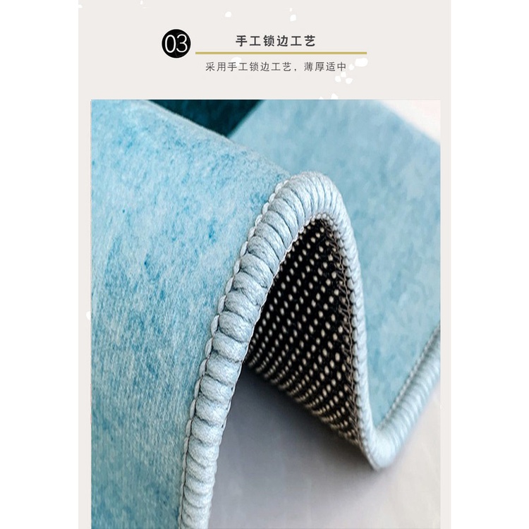 Thảm Nhung Lót Sàn Chống Trượt Họa Tiết Hoạt Hình Dễ Thương