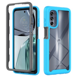 Dành Cho Motorola Moto G62 G52 G42 G22 G82 G41 G51 G71 G60 G50 5G Full Body Hybrid Chống Trầy Xước Vỏ Bảo Vệ Giáp Chống Sốc