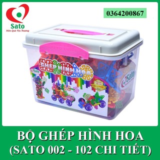 Đồ chơi GHÉP HÌNH HOA Sato 102 chi tiết (Sato002)