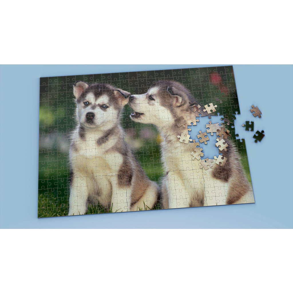 Tranh ghép hình HUSKY - Mẫu 12 - Nhận in theo yêu cầu