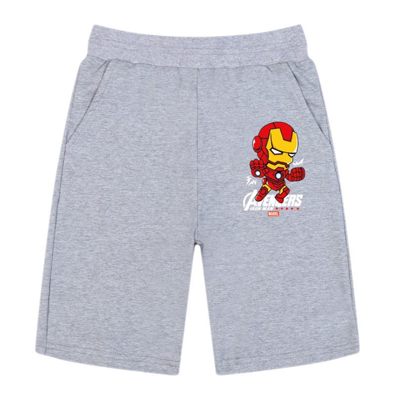 Quần Short Cotton In Hình Siêu Anh Hùng Marvel Cho Bé Trai