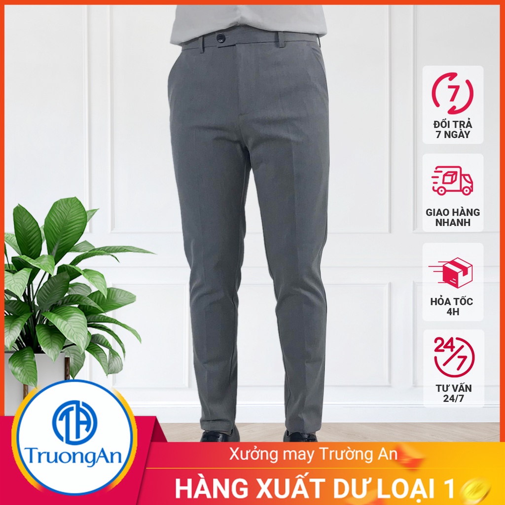 < HÀNG XUẤT DƯ > Quần âu nam, quần công sở ống côn phong cách Hàn Quốc