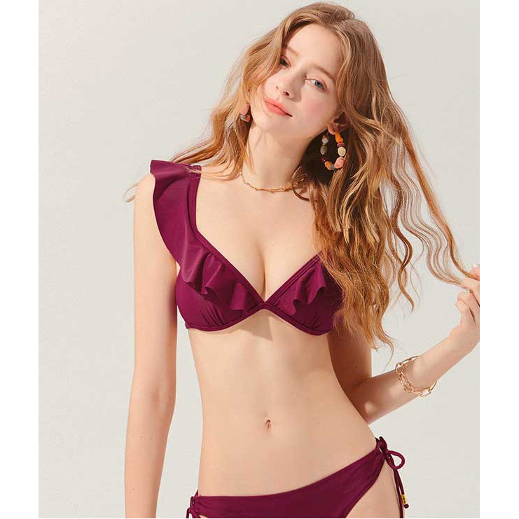 Áo bikini push up viền bèo dây thắt eo nữ Air Space 2020110002