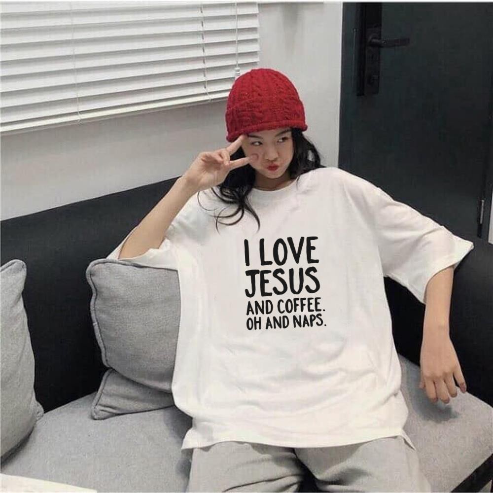 ÁO THUN I Love Jesus THỜI TRANG AOMI PHONG CÁCH HIỆN ĐẠI