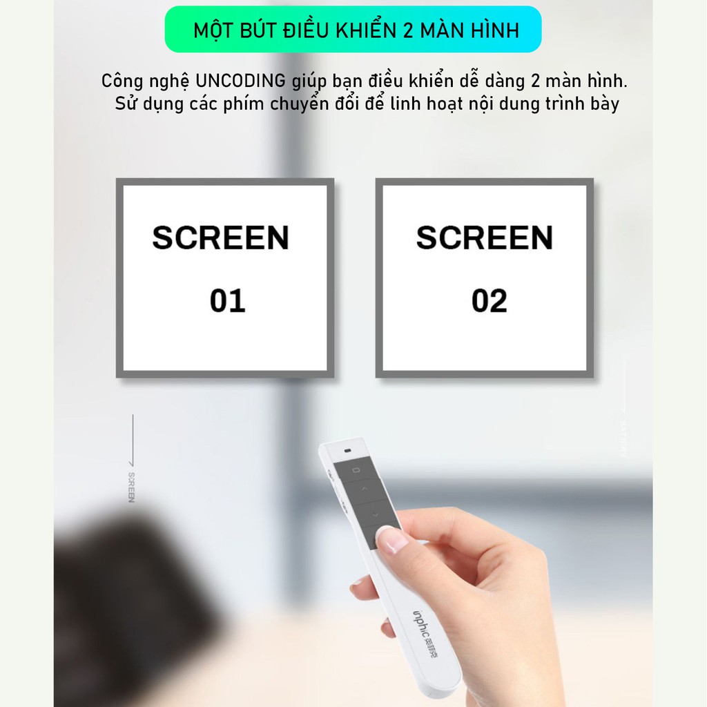 Bút Trình Chiếu Thuyết Trình Từ Xa Cho Powerpoint XCOM L1P Chiếu Điều Khiển Mà Hình Xa 100m