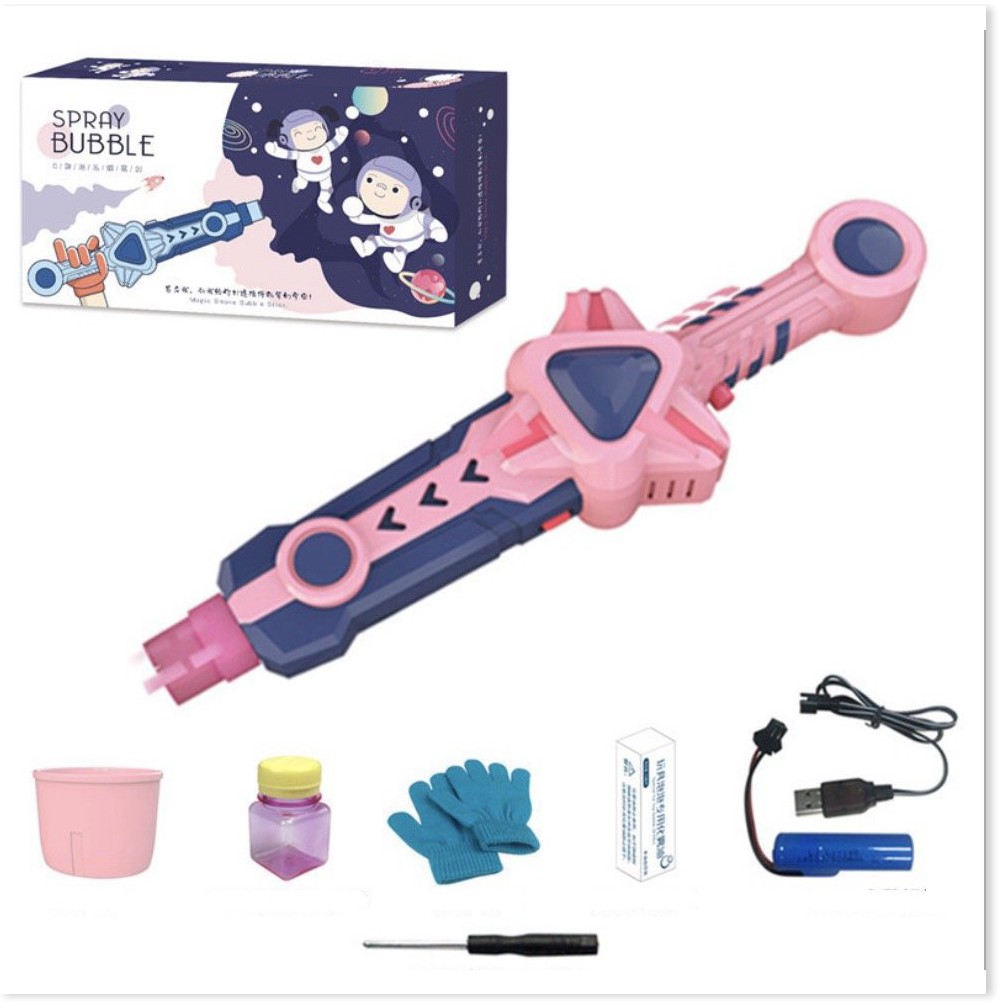 SPRAY BUBBLE Máy Tạo Bóng Khói cho bé USA TOYS  Gia Dụng SG