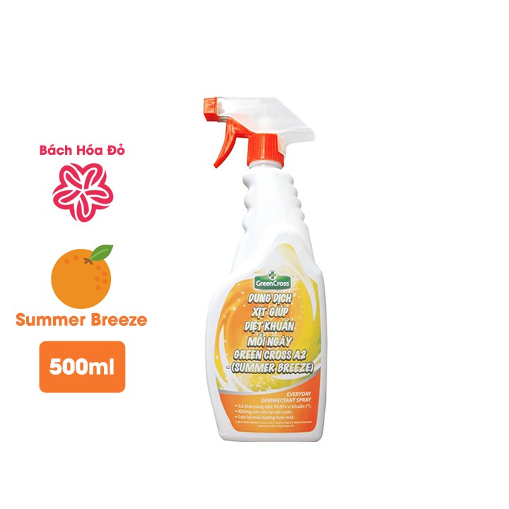 Dung Dịch Xịt Giúp Diệt Khuẩn Mỗi Ngày GreenCross Hương Summer Breeze 500ml