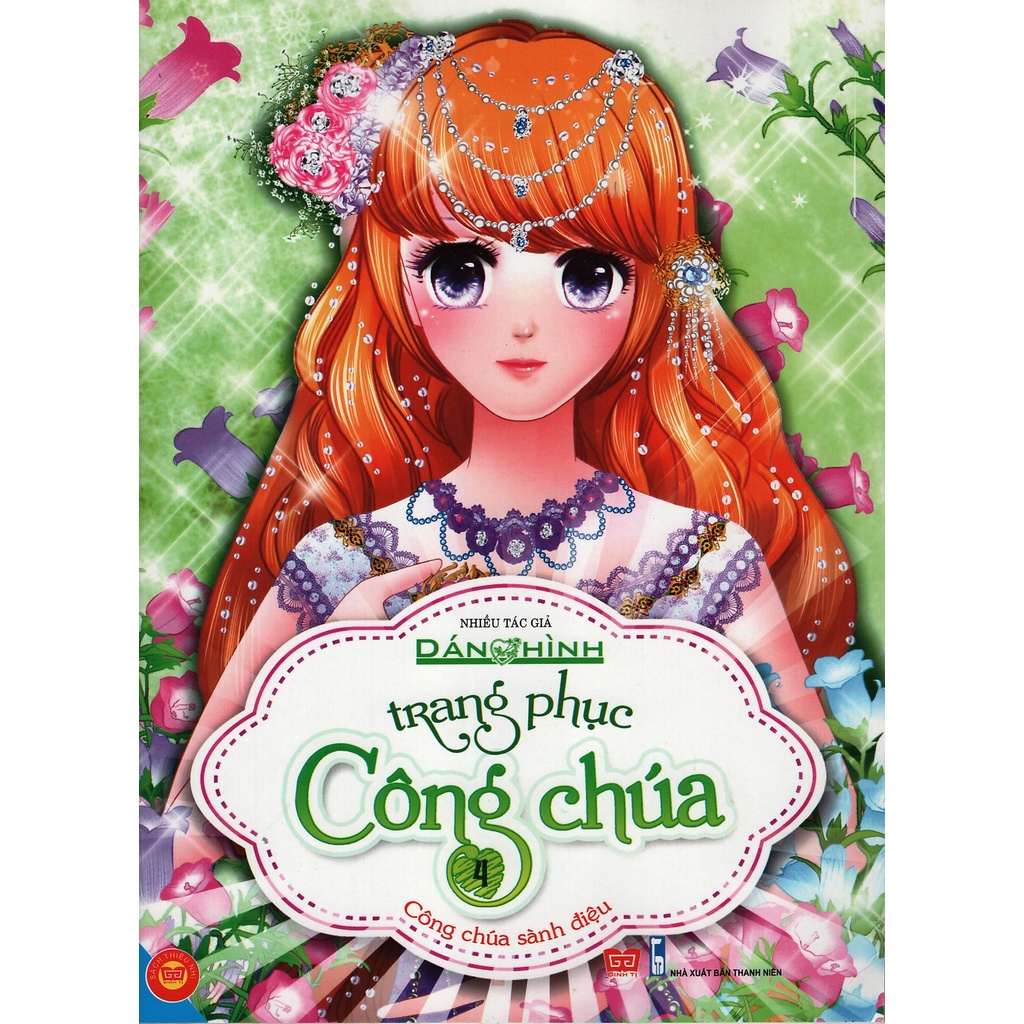 Sách - Dán hình trang phục công chúa 4 CÔNG CHÚA SÀNH ĐIỆU