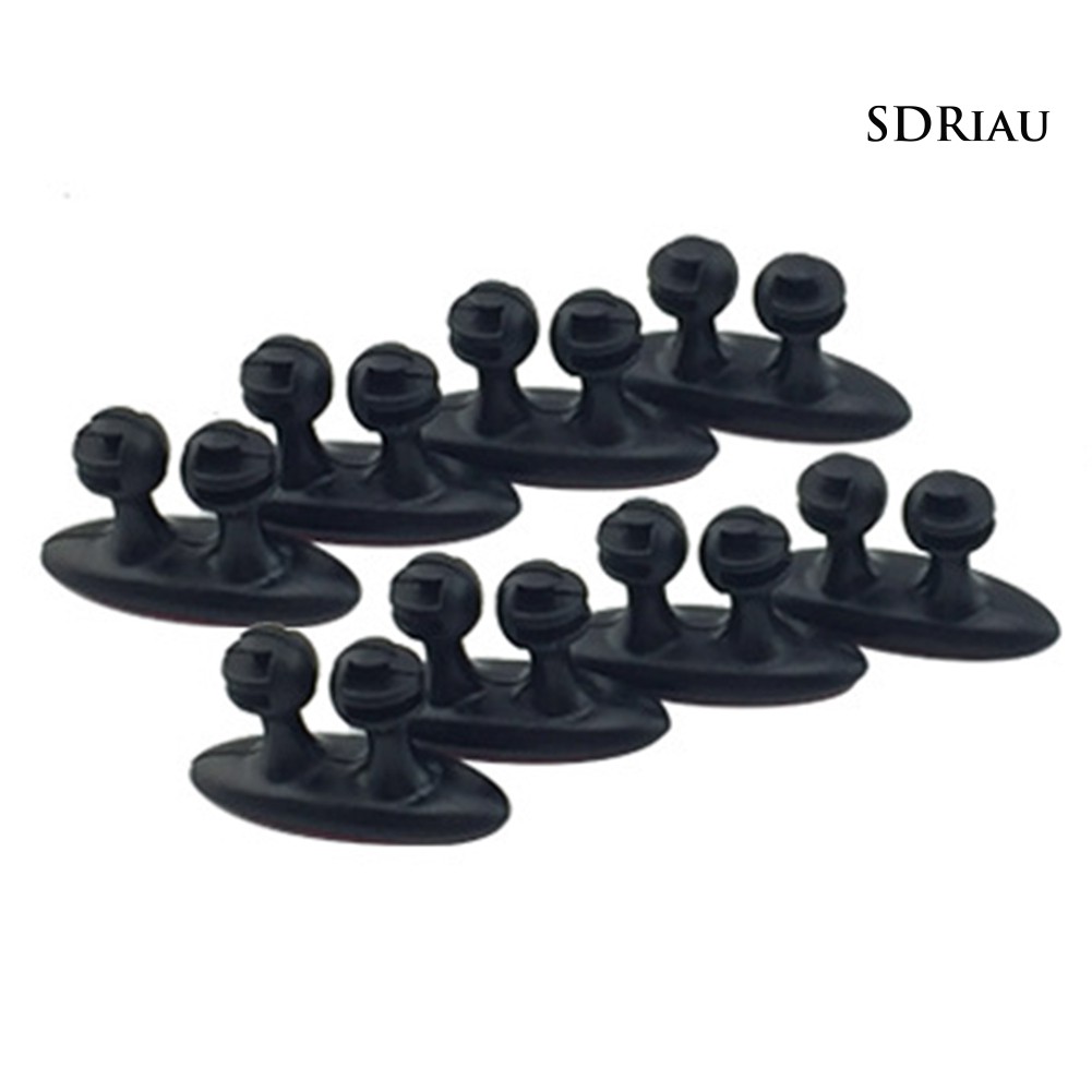 Set 8 kẹp cố định dây cáp tiện dụng cho xe hơi