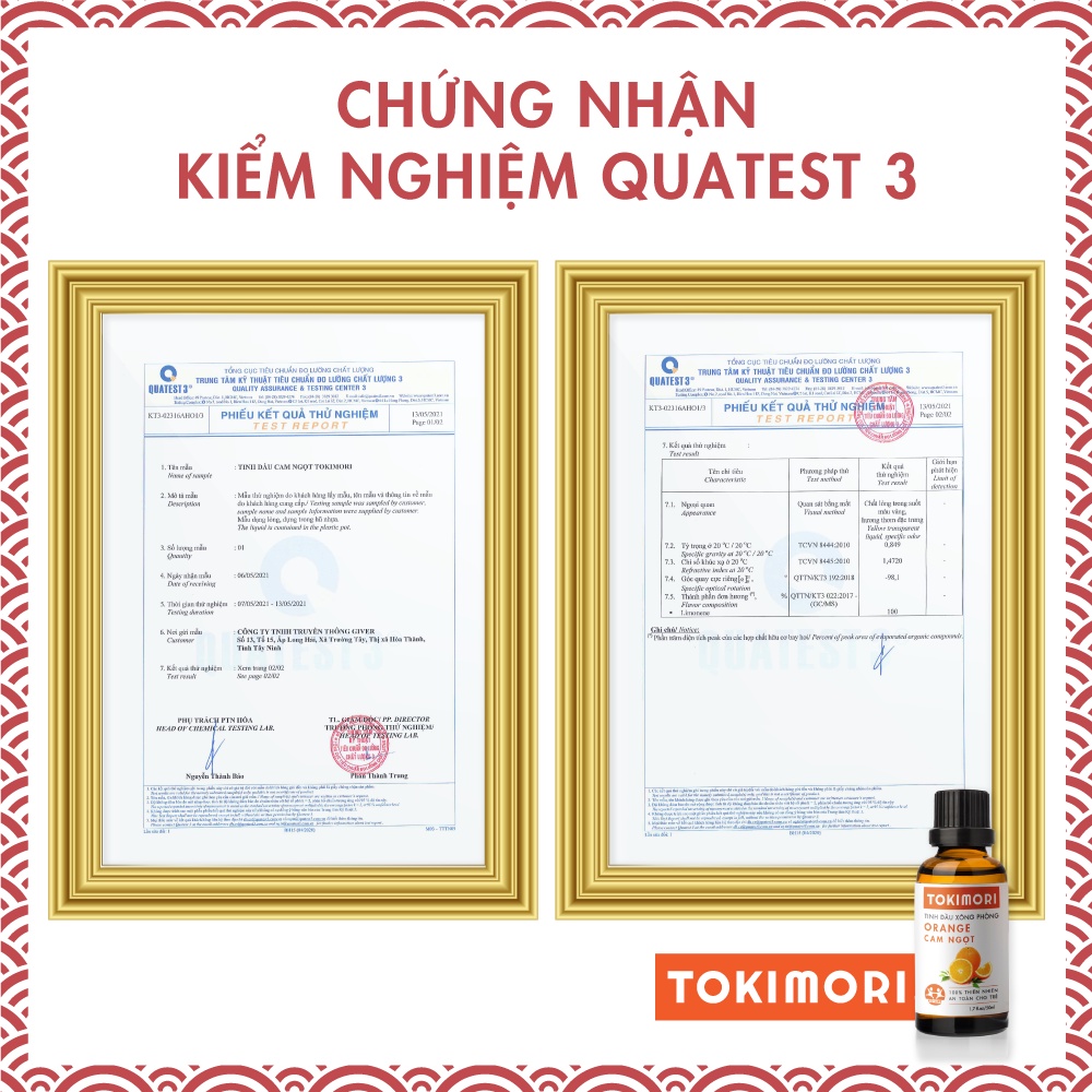 Tinh Dầu Cam Ngọt TOKI MORI Xuất Khẩu Nhật Bản  Nguyên Chất Thiên Nhiên, Xông Phòng, Khử Mùi, Kháng Khuẩn