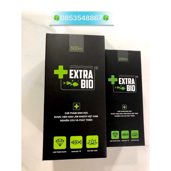 Vi sinh làm trong nước Extra Bio 125ML - 250ML - 500ML - 1000ML- Vi sinh Extrabio thế hệ mới.
