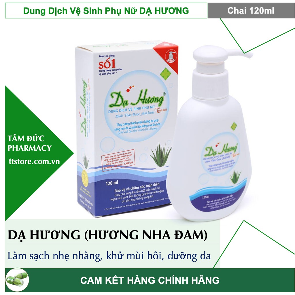 DẠ HƯƠNG [Chai 120ml - Có vòi] - Dung dịch vệ sinh phụ nữ