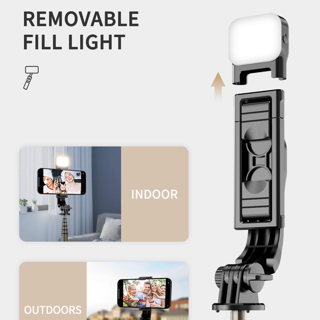 Gậy Chụp Ảnh selfie Q10S Cầm Tay Đa Năng Có Thể Điều Khiển Từ Xa Kết Nối Bluetooth Để Làm Đẹp