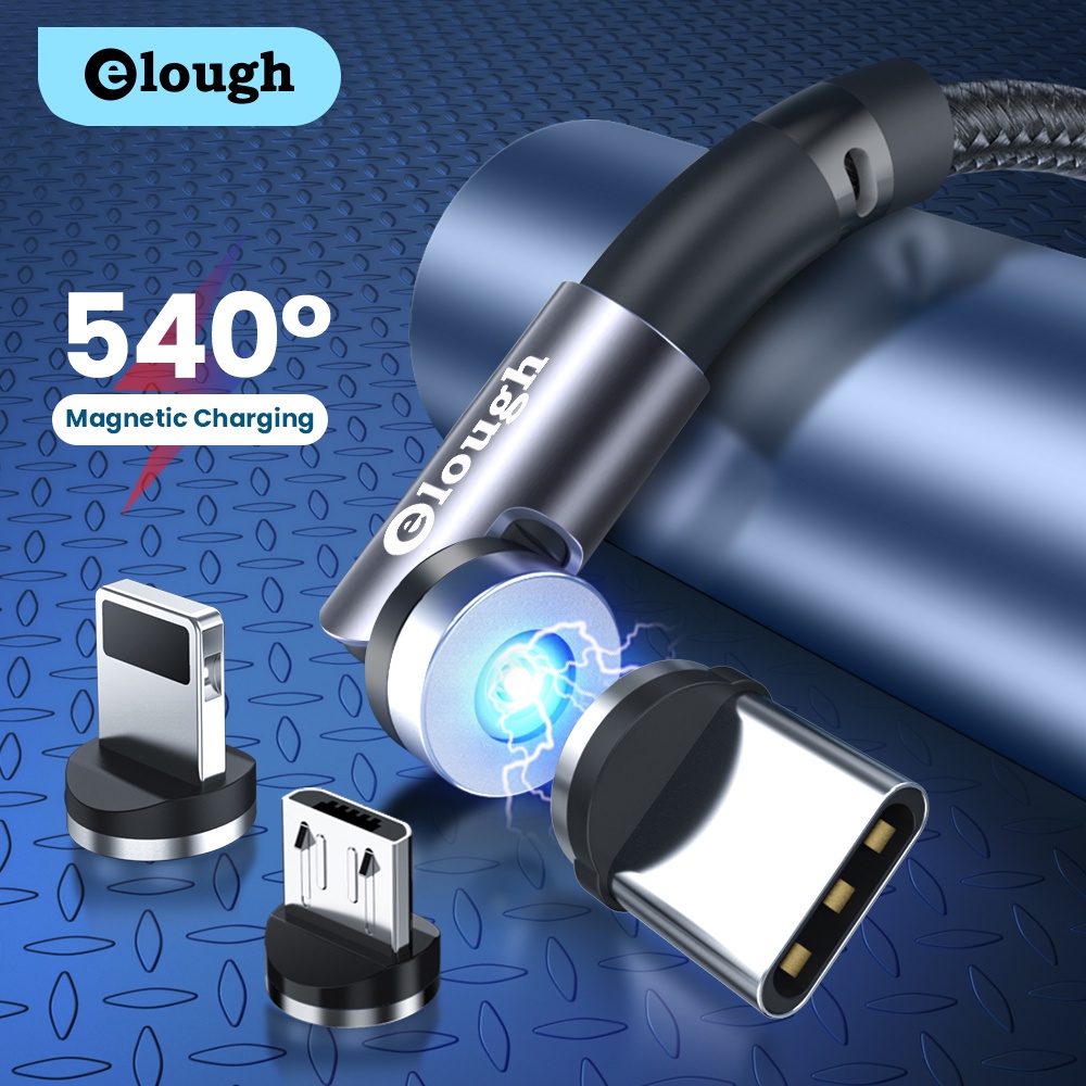Dây cáp sạc elough 3 trong 1 nhanh chóng 540 độ