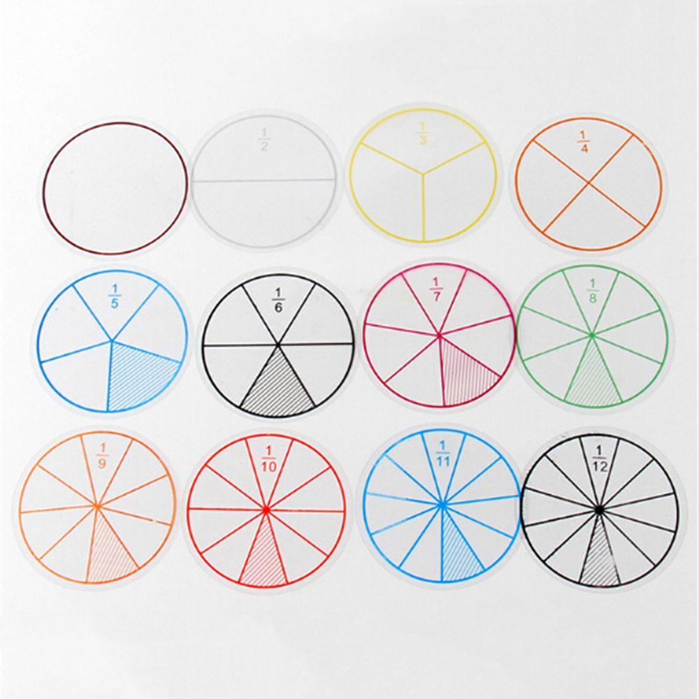 Set 12 Dụng Cụ Học Toán Hình Tròn 8cm Chuyên Dụng