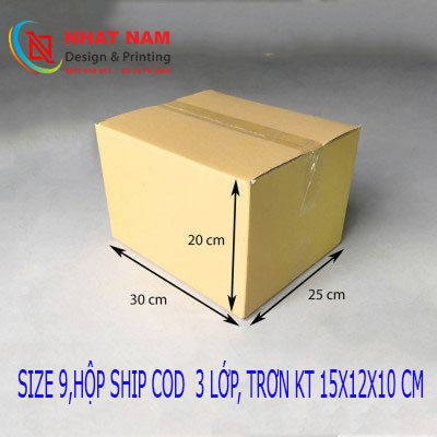 Hộp Ship Cod Size 9 KT 30x25x20cm
