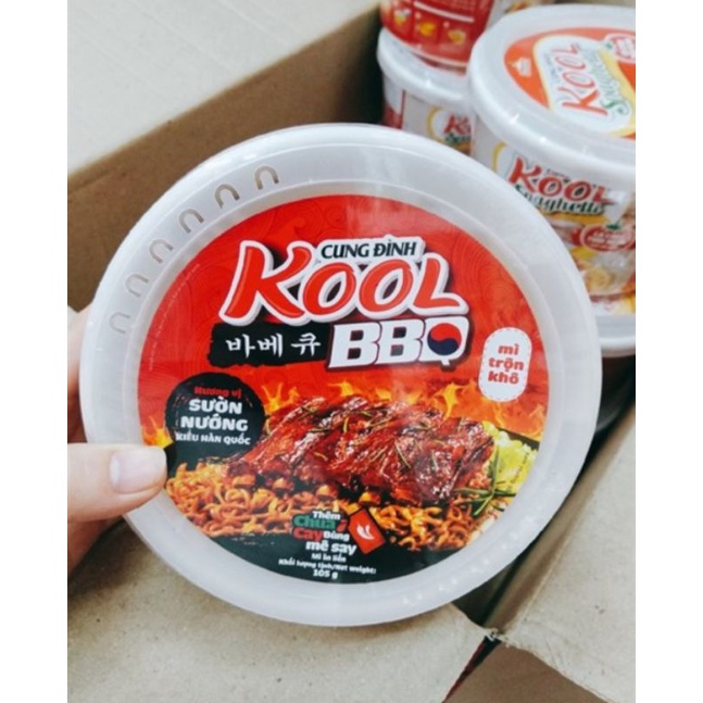 (Tô) Phở trộn / Mì trộn sốt BBQ Cung Đình Kool bò xốt tương đen tô 80g