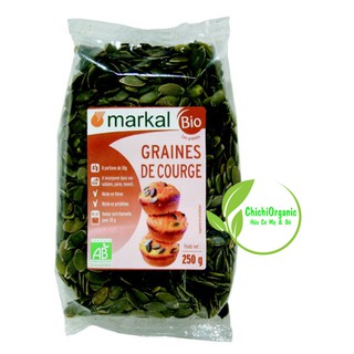 Hạt bí ngô hữu cơ đã tách vỏ markal 250g