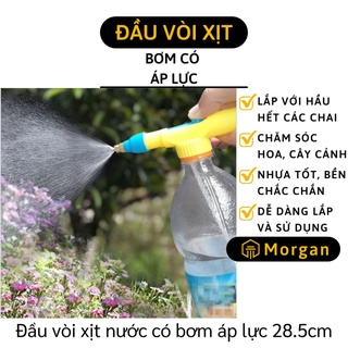 [1 ĐỔI 1] Đầu Vòi Xịt Nước - Đầu Vòi Bơm Gắn Chai Nước Có Bơm Áp Lực Tưới Cây, Nhỏ Gọn 6955