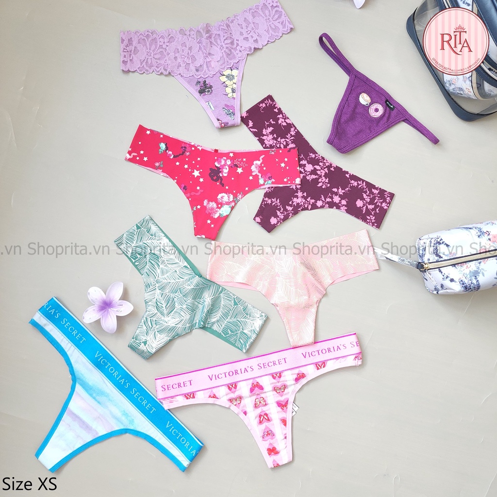 SIZE XS 84-90 CM Lọt Khe Quần lót Victoria Secret chính hãng, săn sale giá rẻ