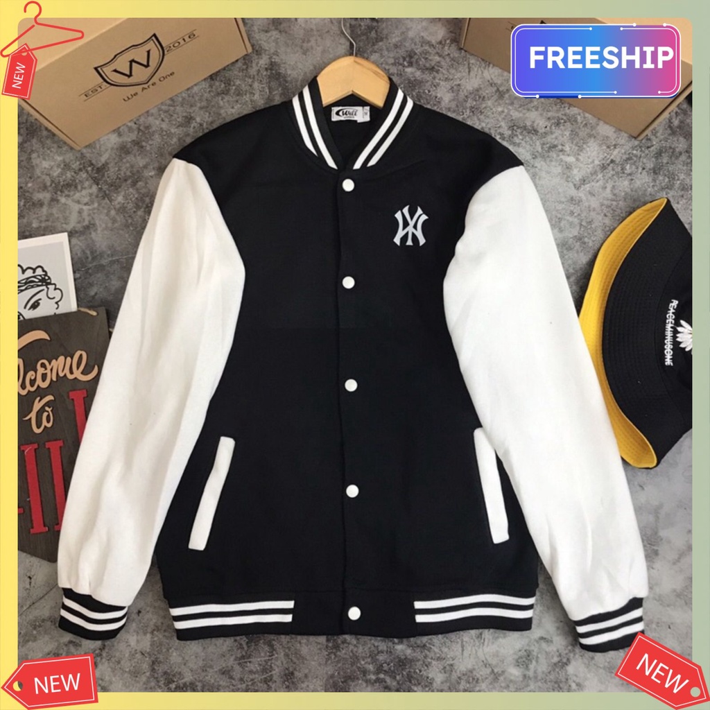 Áo khoác nỉ bomber nam nữ form rộng phong cách oversize trẻ trung chất nỉ siêu đẹp