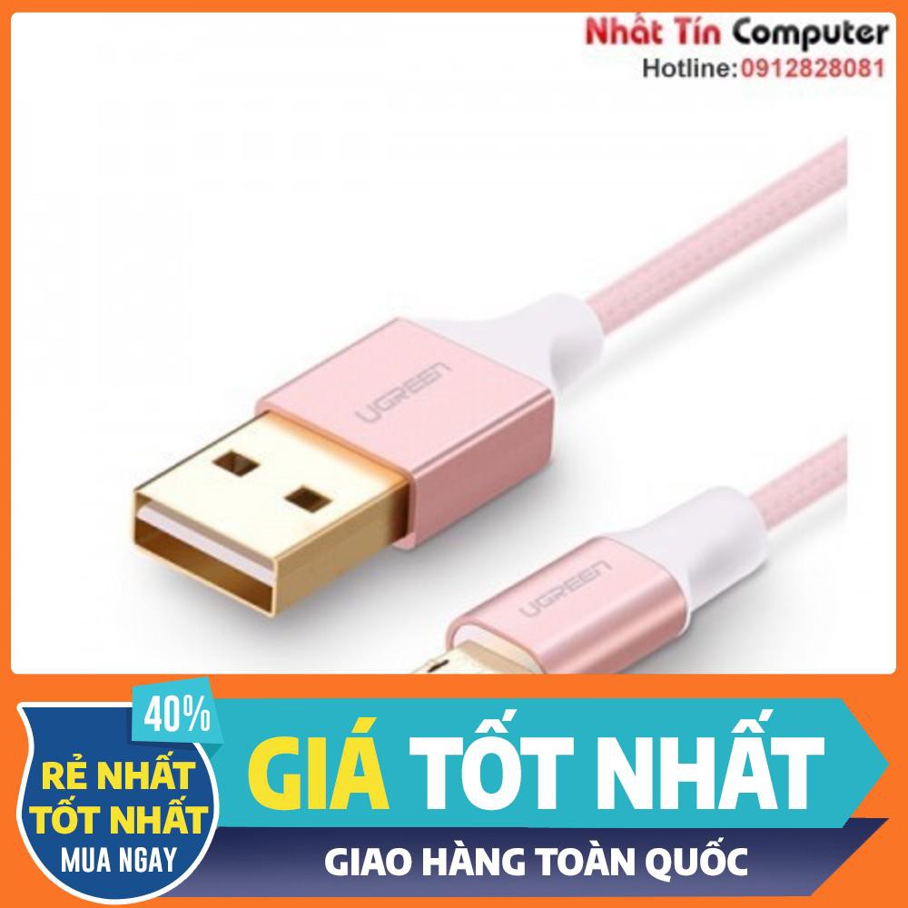 Cáp sạc Micro USB cắm 2 chiều dài 0,5m chính hãng Ugreen UG-30854 cao cấp