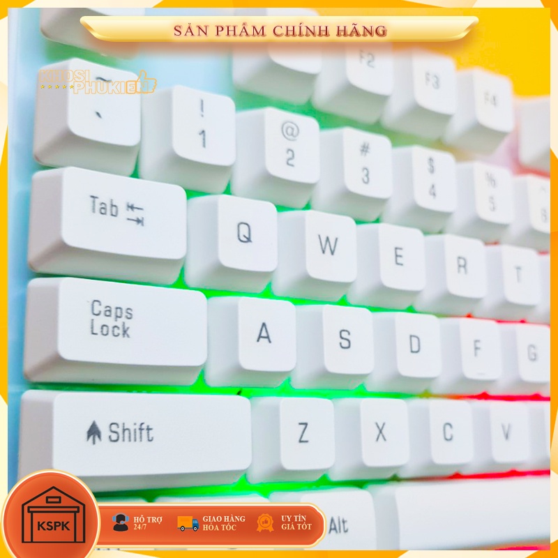 BỘ BÀN PHÍM CHUỘT GIẢ CƠ CÓ LED SIÊU ĐẸP THANH LÝ GIÁ RẺ KSPK G21