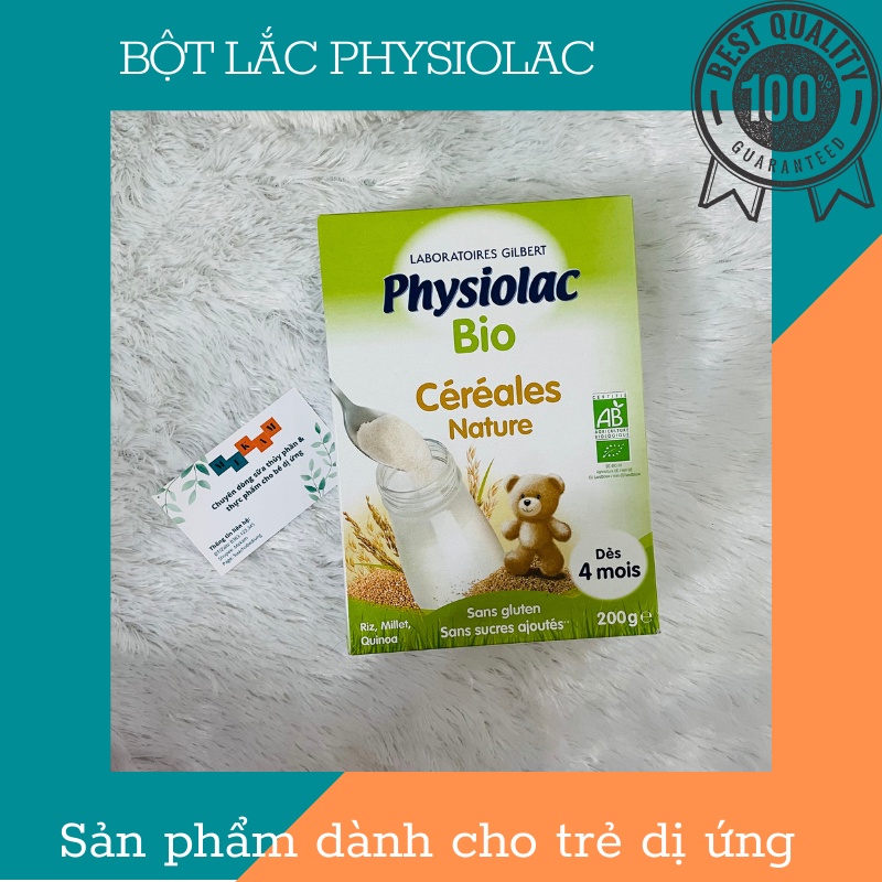 Bột lắc sữa Physiolac - Dành cho bé dị ứng đạm sữa bò - Nhiều vị