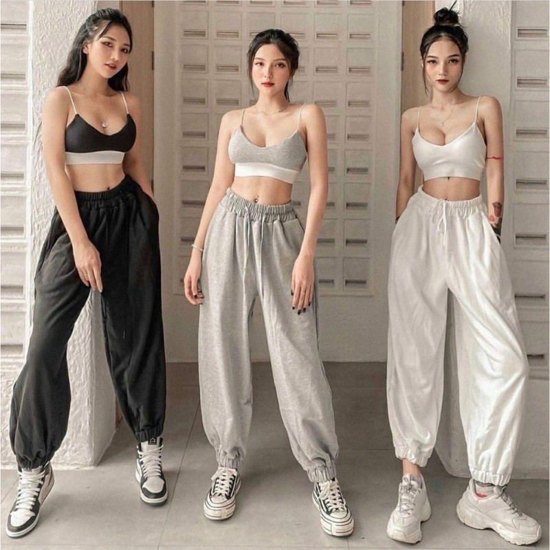 Quần Jogger Simple Bo Gấu Form Rộng Ulzzang Unisex