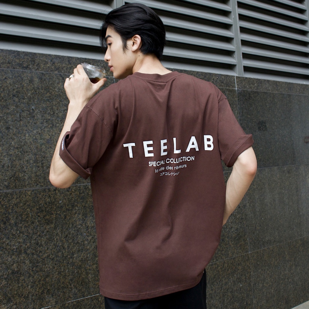 Áo Thun Local Brand Unisex Teelab Premium Special Collection / Nâu TS168