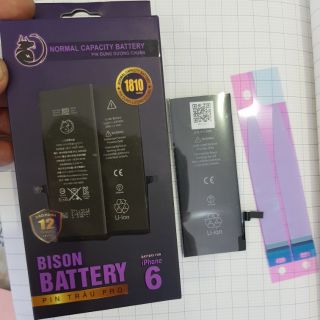 Pin ĐT táo 6/6s Trâu pro