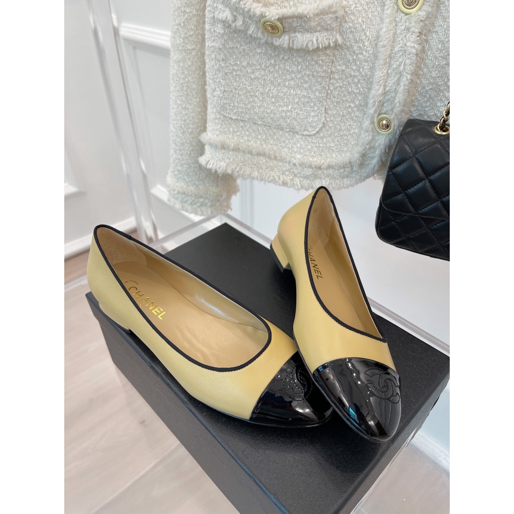 Giày búp bê nữ da thật thời trang cao cấp Chanel CN phong cách nhẹ nhàng nữ tính