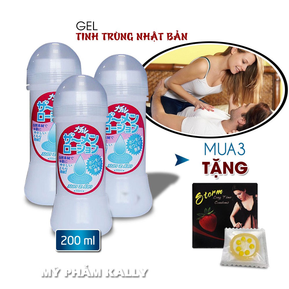 Gel Bôi Trơn Tinh Trùng 200ml - Dòng Gel Bôi Trơn Hậu Môn Tiện Lợi Cho Việc Quan Hệ Dễ Dàng -Tặng Bcs