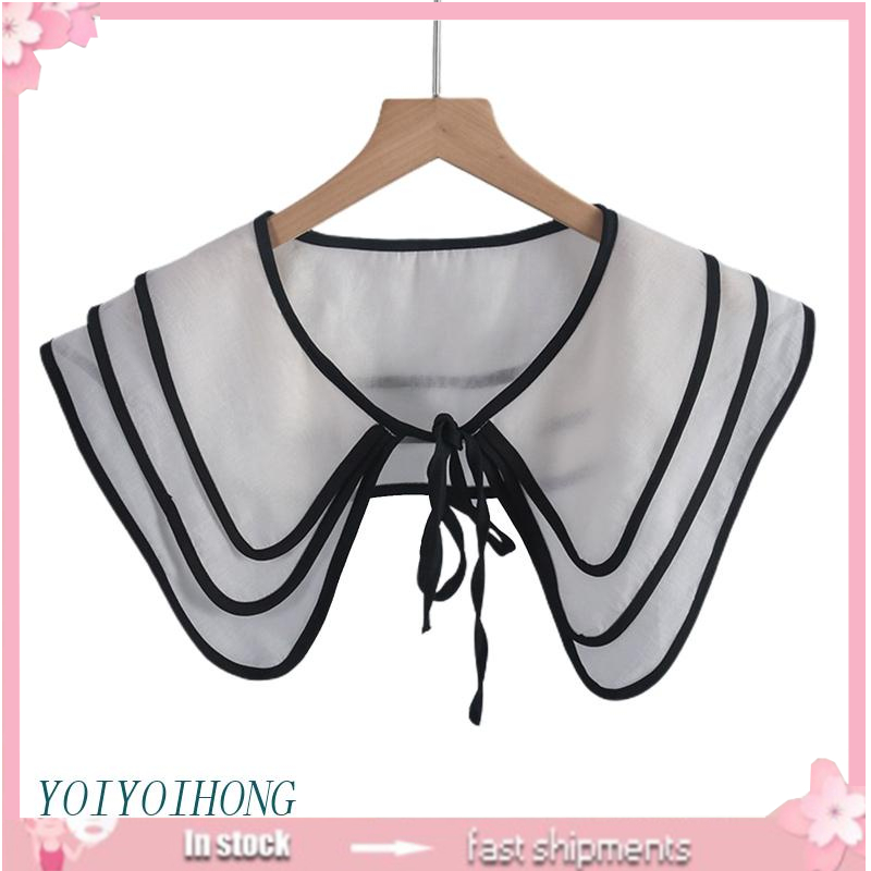 Cổ Áo Giả Quấn Vai Màu Đen Tháo Rời Được