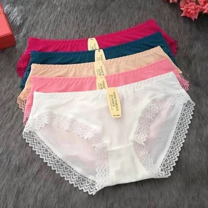 Quần lót su thông hơi viền ren mịn đẹp sexy Q5866 - Quần chíp nữ su mát lạnh - TinTin888