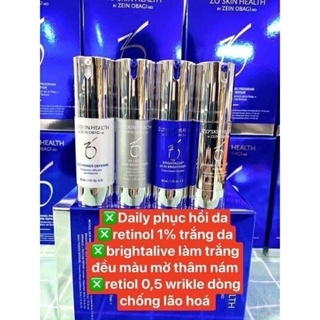 Sét Zo dưỡng trắng trẻ hóa da 4 sản phẩm 30ml