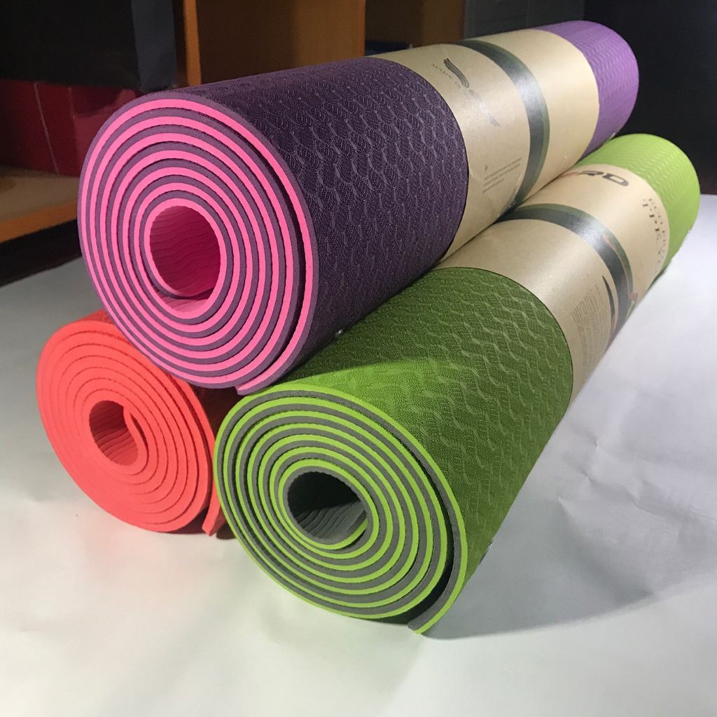 Thảm Yoga 2 Mặt Cao Cấp Kích Thước 183cm x 61cm x 6mm