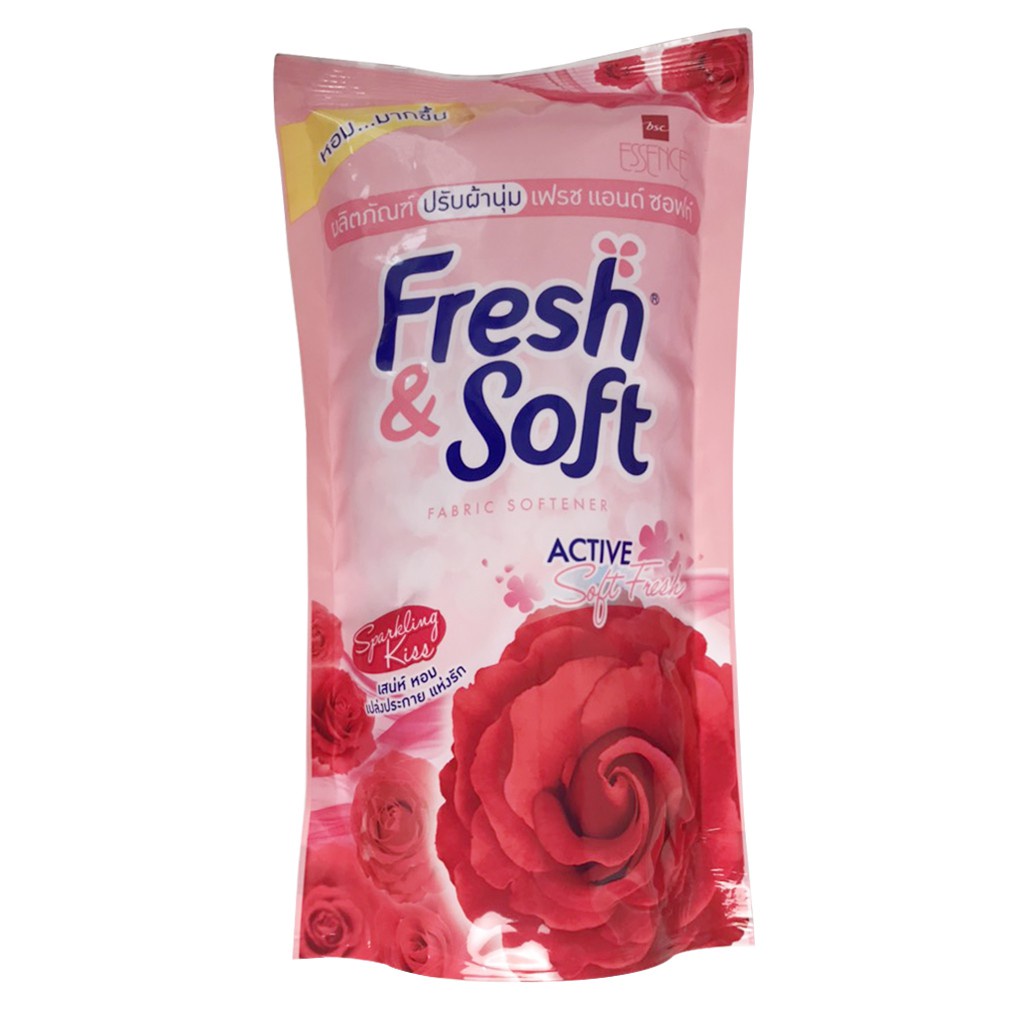 [HÀNG THÁI CHÍNH HÃNG]Xả Mềm Vải Thái Lan Fresh &amp; Soft Thơm Lâu, Túi 600ml Hương Thơm Dịu Nhẹ (Giao màu ngẫu nhiên)