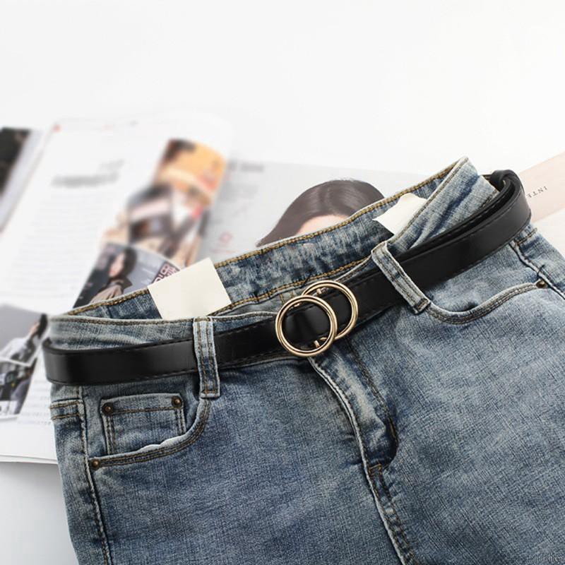 Dây thắt lưng da thời trang cá tính cho nữ