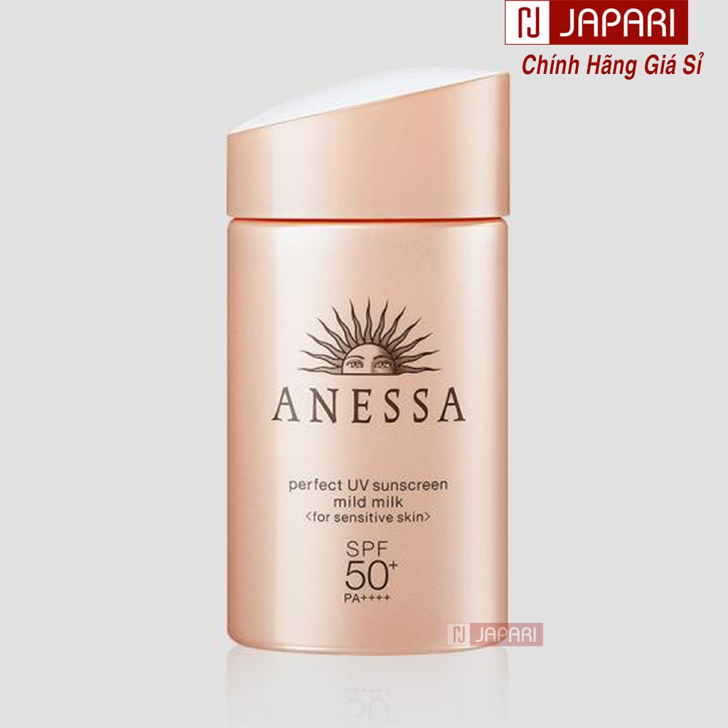 Sữa Chống Nắng Cho Da Nhạy Cảm Anessa Perfect UV Sunscreen Skincare Mild Milk- Mỹ Phẩm Japari