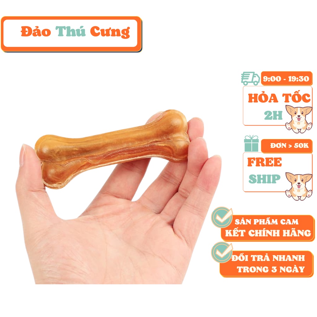 Túi xương da bò 5cm x10 chiếc cho chó gặm