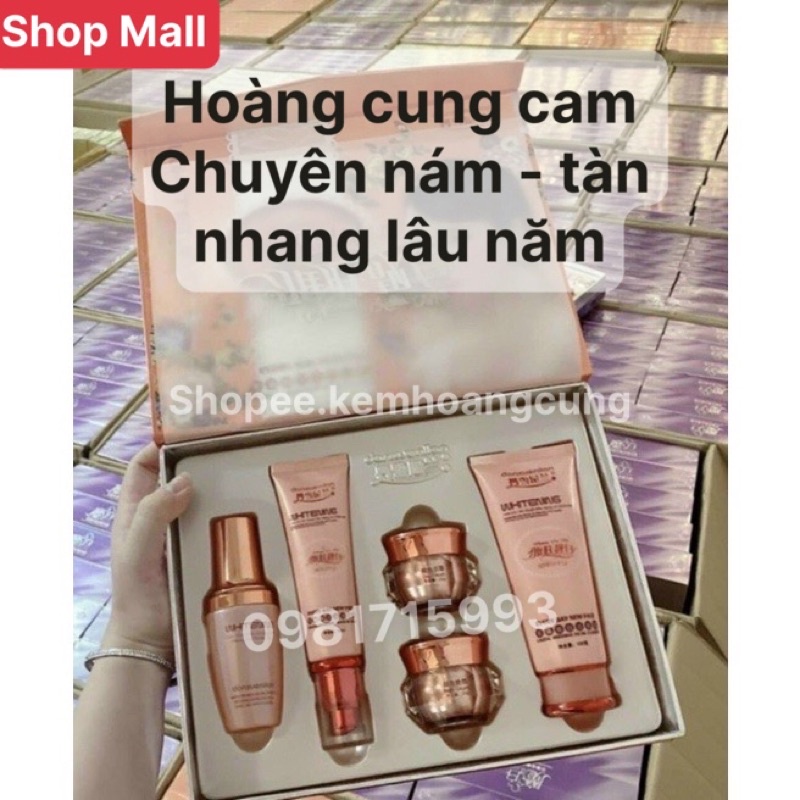 Bộ Hoàng Cung Cam Danxuenilan Trắng Da Mờ Nám Tàn Nhang Cao Cấp